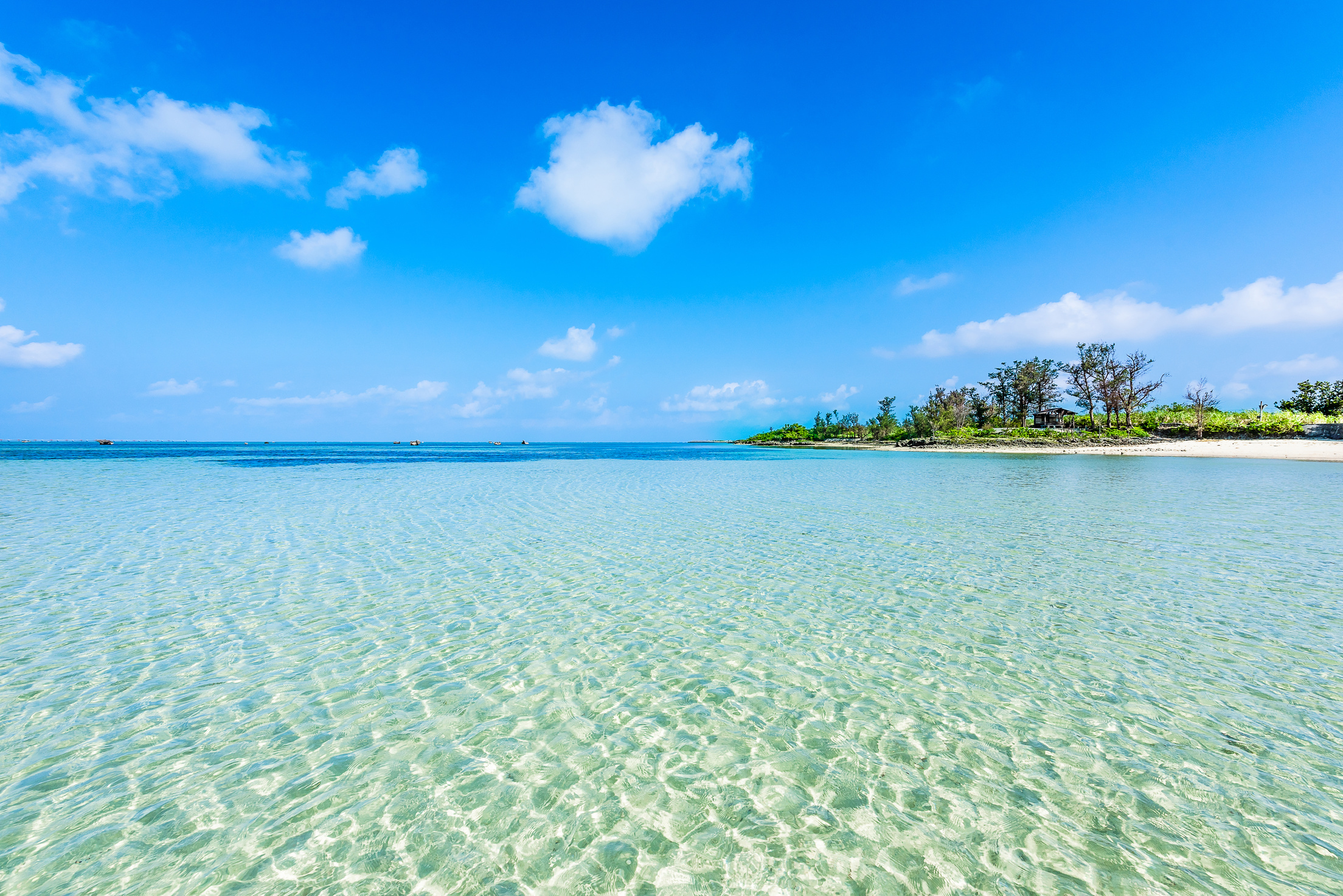 Beautiful beach in Miyakojima Island, Okinawa.